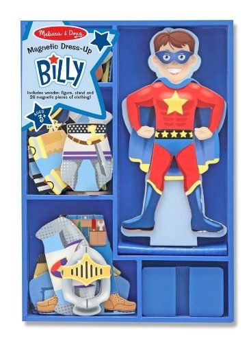 Melissa & Doug 13550 Poupée Et Mini Poupée Billy Magnetic Wooden Dress Up Doll