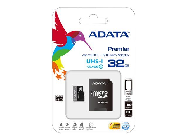 ADATA Premier microSDHC UHS I U1 Class10 Classe 10 Neuf