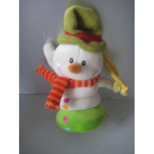 Hochet Vibrant Bonhomme De Neige Lilliputiens 19 Cm