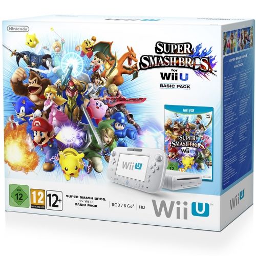 Nintendo Wii U Basic Pack Console De Jeux Full Hd Hd Super Smash Bros.