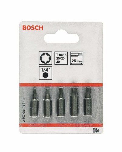 Bosch Set de 5 Embouts Torx Extra Dure 25mm - vue 2