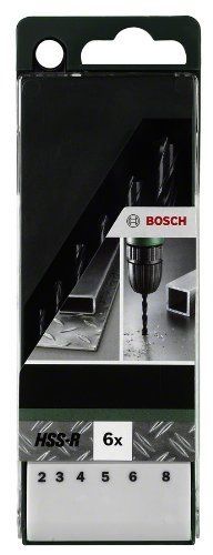 Bosch Jeu de forets métal HSS R 6 pièces - vue 2
