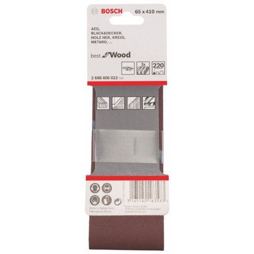 BOSCH Bandes abrasives Best for Wood 65x410mm Gr 220 - vue 2