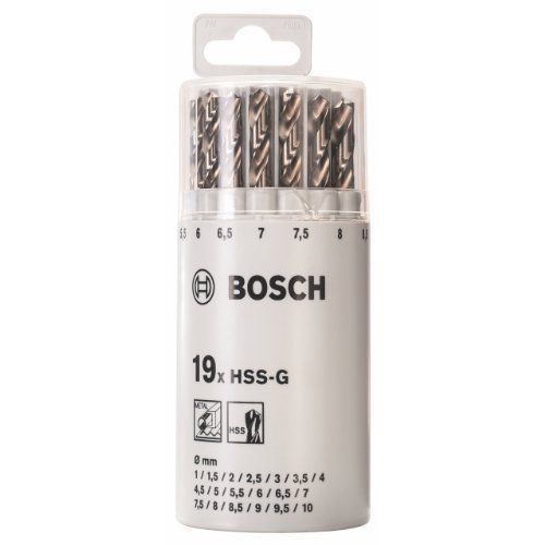 Bosch Set forets HSS G 19 pcs - vue 2