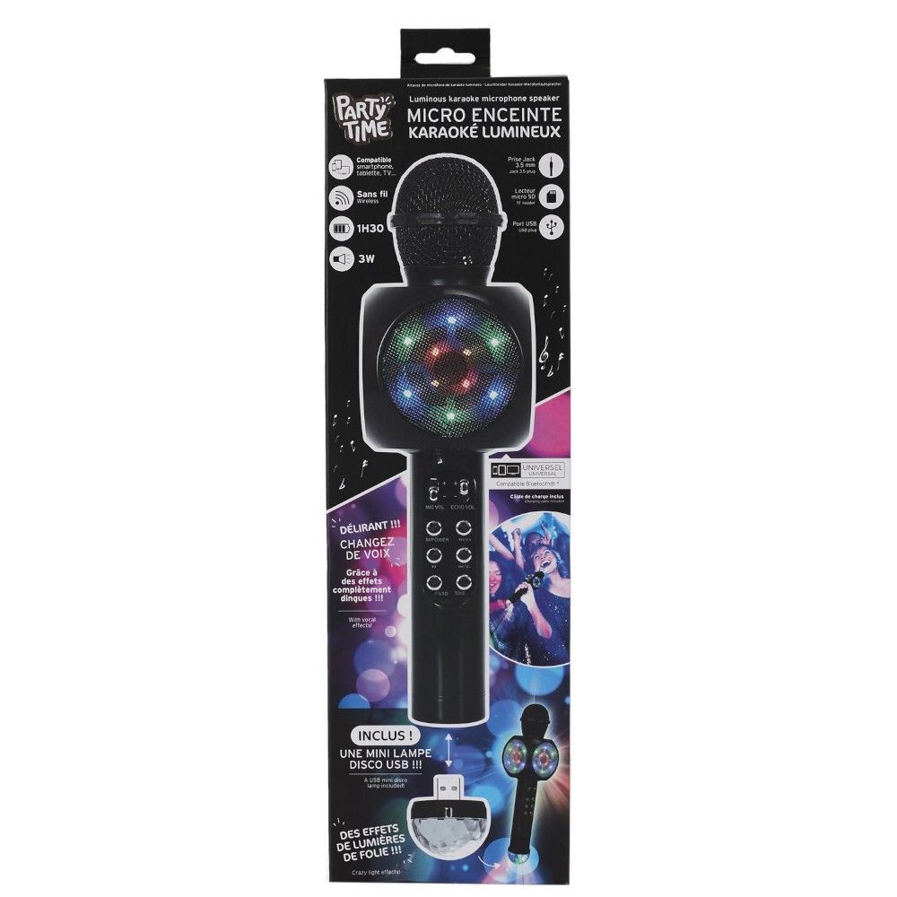 MICRO KARAOKE LED ET LAMPE DISCO USB 3W