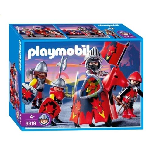 playmobil chevalier dragon rouge