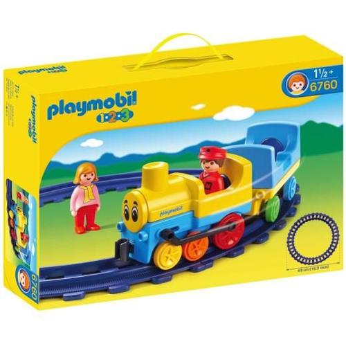 Playmobil - 6760 - Jeu De Construction - Train Avec Rails