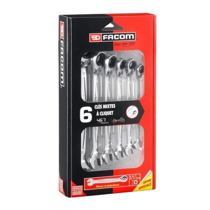 Facom Coffret clés mixtes à cliquets 467.J6PG - vue 3