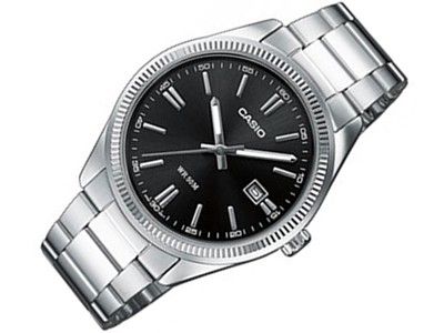 Montre Homme CASIO Collection Mtp 1a1vef Aiguilles fluorescentes Verre minéral Etanche 5 Atm