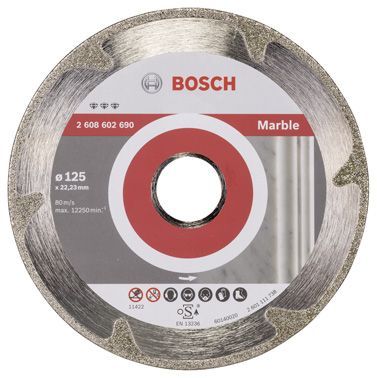 Bosch Disque à tronçonner diamanté Best for Marble 125 x 22 23 x 2 2 x 3 mm