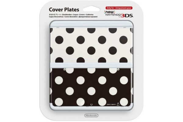 Coque New 3ds À Pois Blancs & Noirs