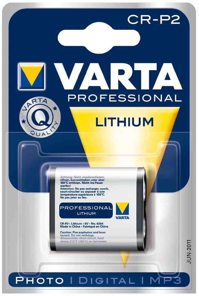 VARTA Lot de 10 Blisters 1 pile photo Professional Lithium CR P2 6 V