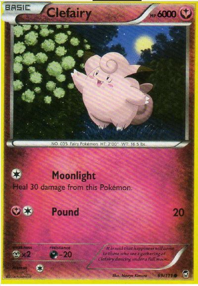 Carte Pokemon Clefairy 69 111 Xy Furious Fists Poings Furieux Version Anglaise Rakuten