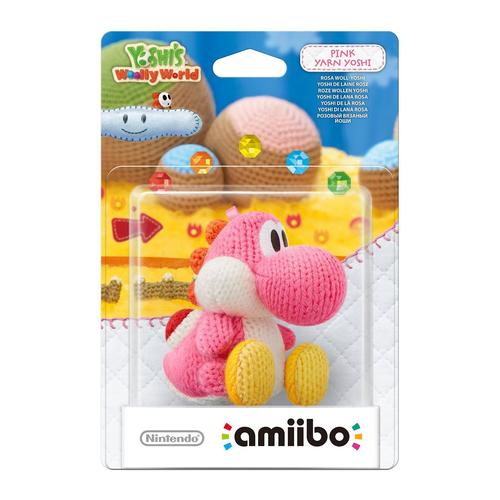 Figurine Amiibo Yoshi'S Woolly World Laine Rose