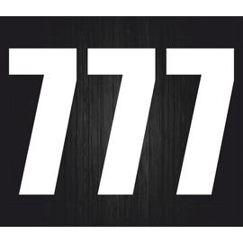 Set 3x Autocollant sticker voiture moto porte numero nombre chiffre course 4 bla