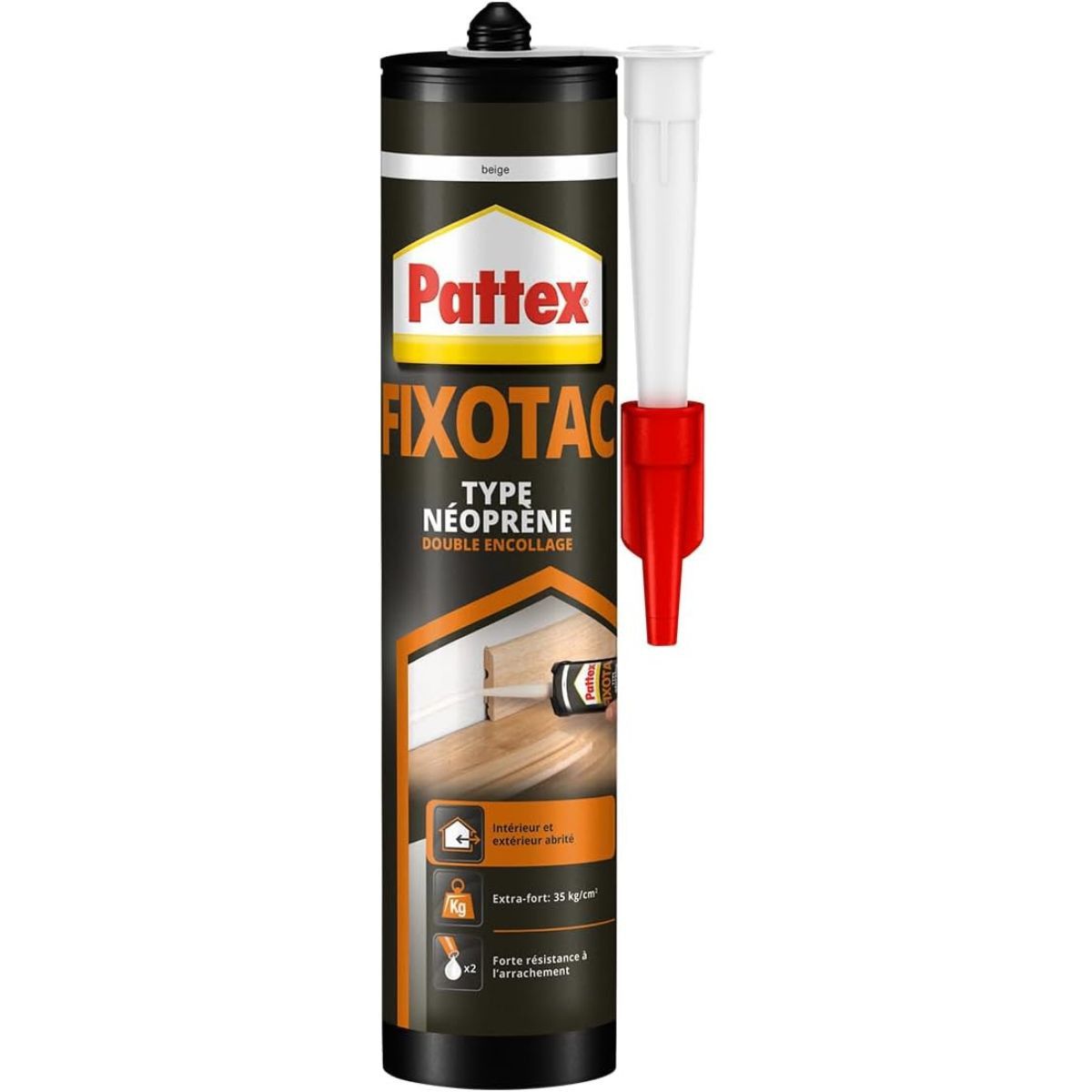 Colle néoprène PATTEX Fixotac 390 g Haute résistance Double encollage - vue 2