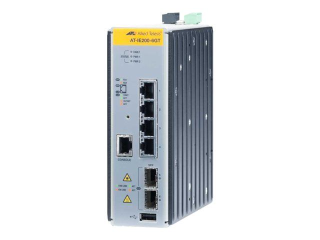 Allied Telesis AT IE200 6GT Géré L2 Gigabit Ethernet 101001000 Neuf - vue 2