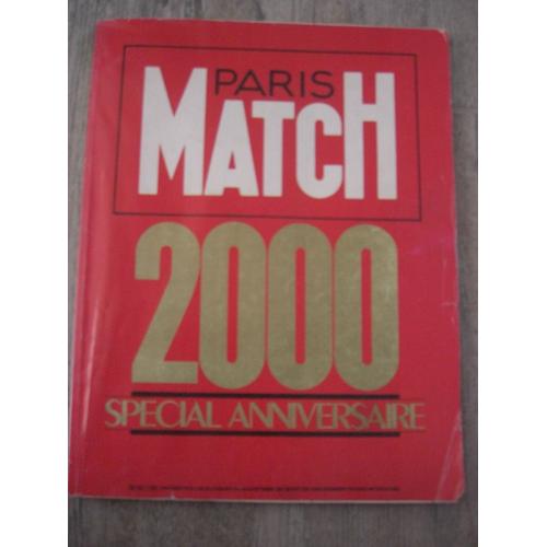 Paris Match Hors Serie N 00 Special Anniversaire N 00 Rakuten