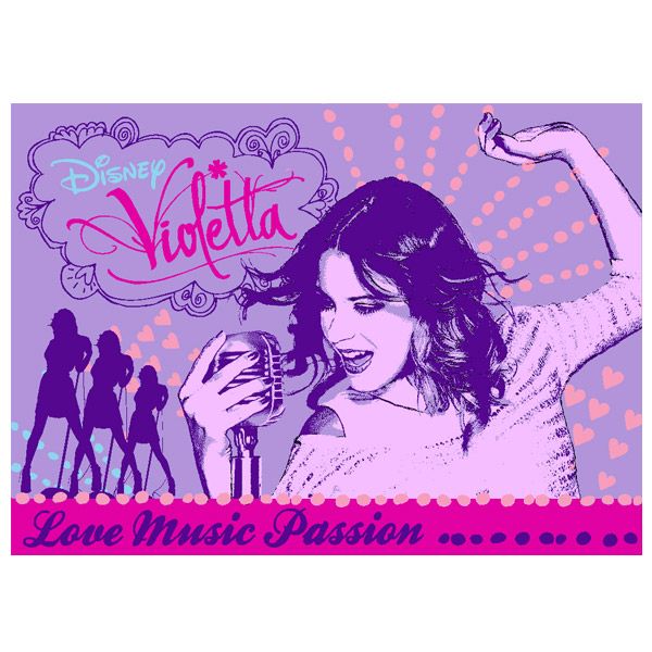 Tapis Violetta Love Music Passion