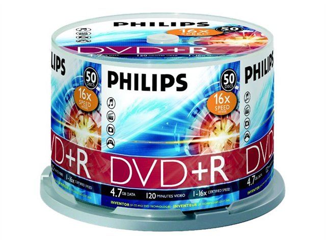 Philips DR4S6B50F 50 x DVD+R 4.7 Go 120 minutes 16x spindle - vue 4