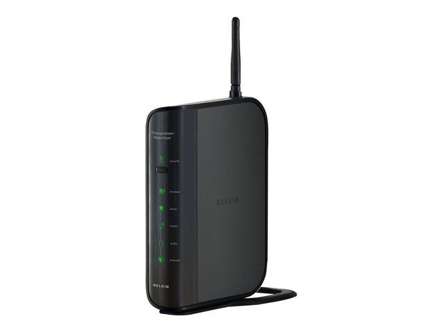 Belkin F6D4630-4 - Routeur sans fil - modem ADSL - commutateur 4 ports - 802.11b/g/n (draft 2.0)