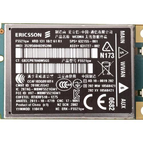 HP Hs2340 - Modem Cellulaire Sans Fil - 3G - Pcie Mini Card - 21 Mbits/S - Pour Portable 2560P, 2760P, 5330M, 8460P, 8460W, 8560P, 8760W