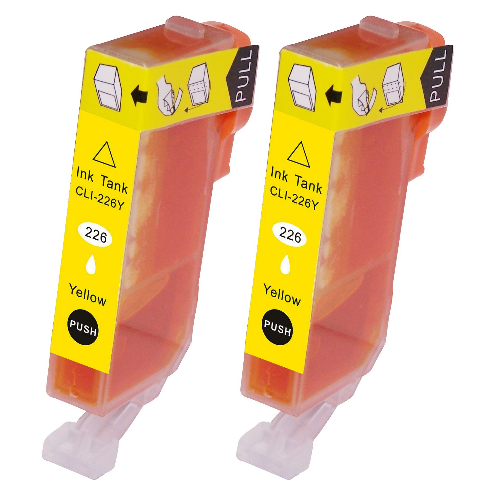 Superb Choice - Canon CLI-226 Compatible Cartouches d'encre PIXMA MG5120 MG5220 MG5320 MG5220 RFB Canon PIXMA Printers (Pack of 2 jaune)