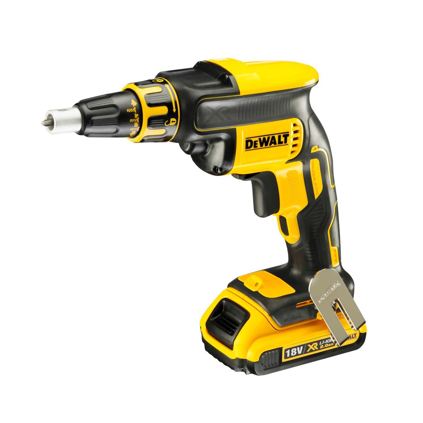 Visseuse plaques de plâtre 18V 2Ah Li ion Moteur Brushless DEWALT DCF620D2
