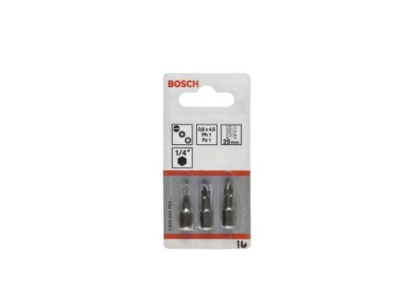 Set de 3 embouts de vissage Extra dur Torx T20 T25 T30 152 mm BOSCH 2607001764