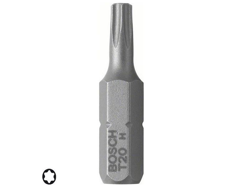 Lot de 1 embouts de vissage Extra dur Torx T25 à queue 6 pans mâle 14 pouces Longueur 152mm BOSCH 2607001670
