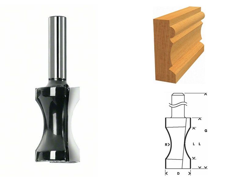 Bosch Fraise à moulurer Rayon 18 3 mm - vue 2