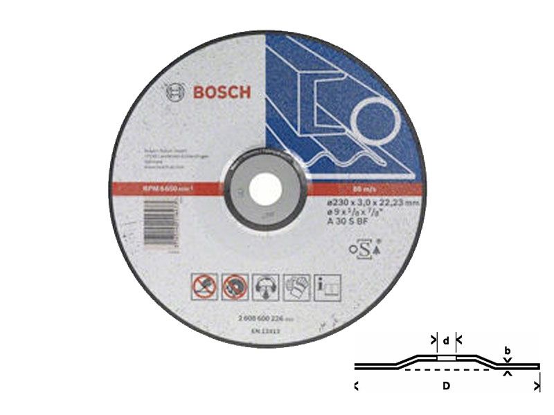 BOSCH Disque à tronçonner métaux 115 mm - vue 2
