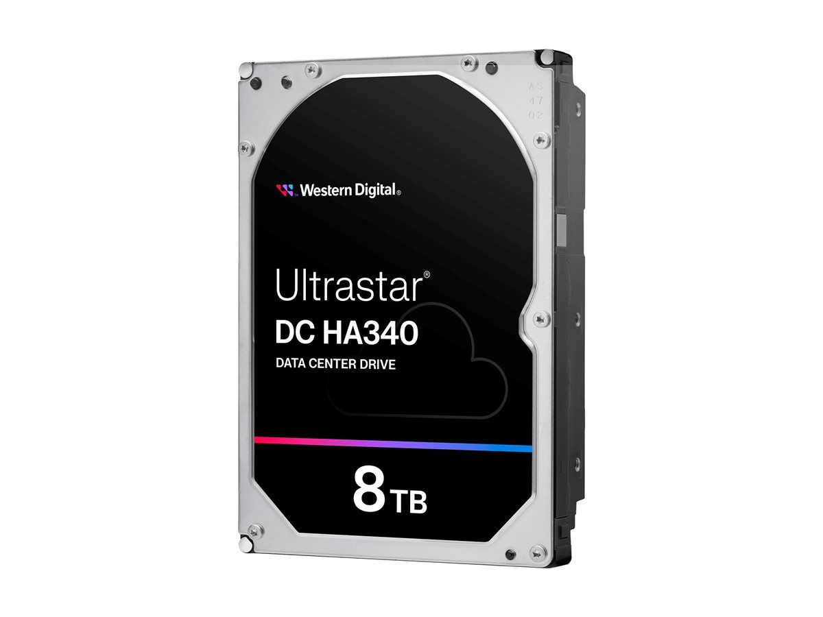 WD Ultrastar DC HA340 WUS721208BLE6L4 - Disque dur - Centre de données - 8 To - interne - 3.5 - SATA 6Gb/s - 7200 tours/min - mémoire tampon : 256 Mo