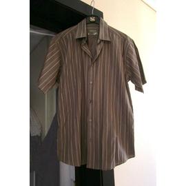 chemise marron homme