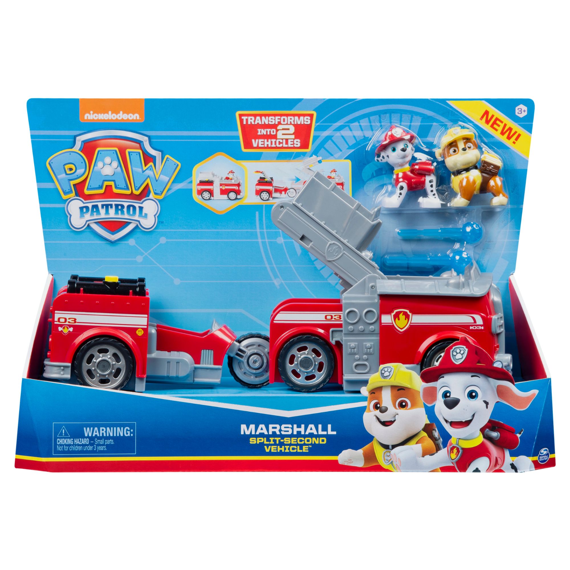 La Pat' Patrouille Vehicule 2 En 1 Split Up Paw Patrol Assort