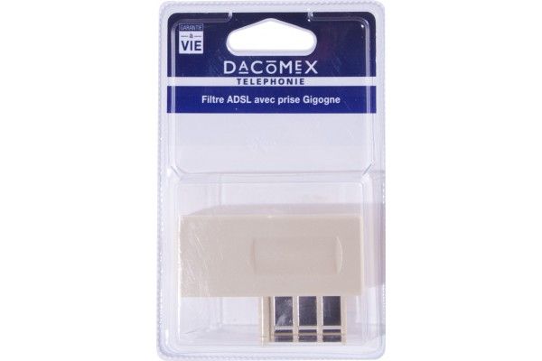 Dacomex blister prise gigogne filtre adsl