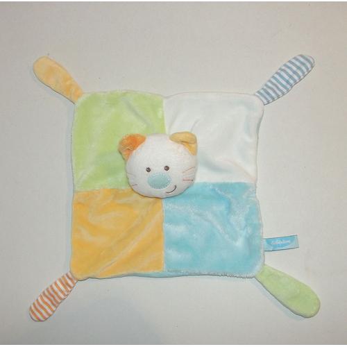 Doudou Chat Bebereve Bebe Reve Casino Chaton Plat Multicolore Ours Ourson Rakuten