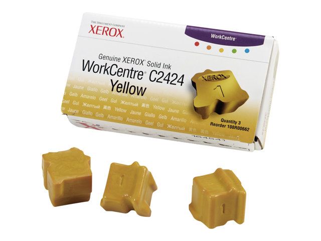 Xerox Genuine Xerox 3 jaune encres solides pour WorkCentre C2424