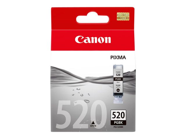 Canon PGI-520BK - 19 ml - noir - originale - réservoir d'encre - pour PIXMA iP3600, iP4700, MP540, MP550, MP560, MP620, MP630, MP640, MP980, MP990, MX860, MX870