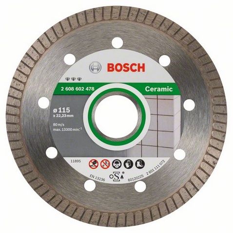 Disque diamant céramique Bosch Professioanl extraclean Turbo 115 x 22 23 mm