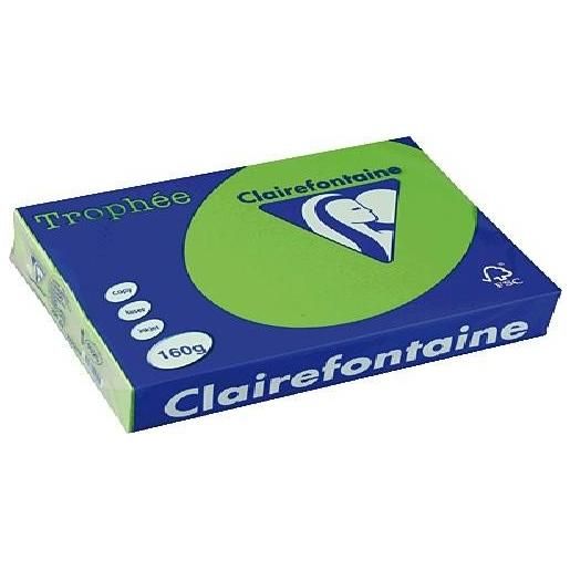 Clairefontaine Lot de 4 Ramettes 250 Feuilles Papier 160g A4 210x297 mm Certifié FSCvert menthe