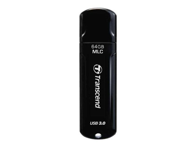 Transcend JetFlash Endurance Series 750 - Clé USB - 64 Go - USB 3.0 - noir piano