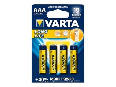VARTA LR03AAA 1.5V BL4 Longlife Pile Jetable - vue 2