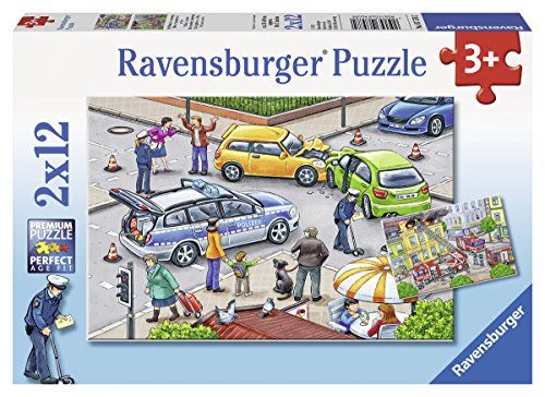Ravensburger 07578 2 Puzzle Police En Action 2 x 12 Pièces