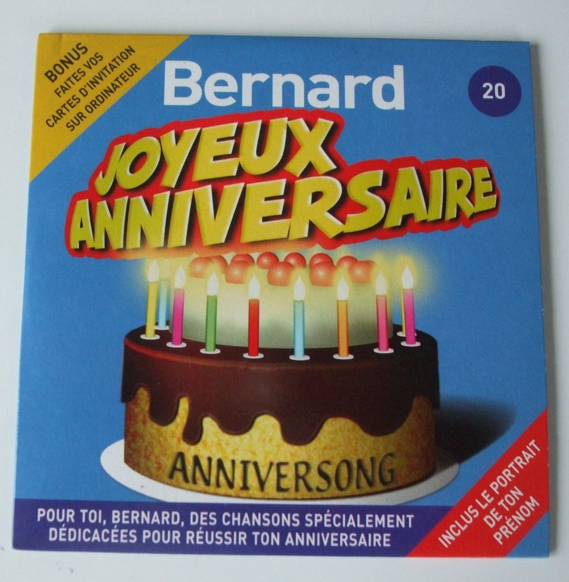 Joyeux Anniversaire Bernard Cd Rakuten