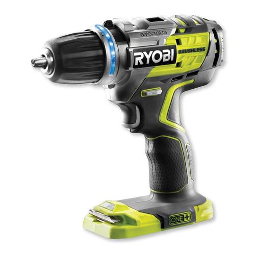 Ryobi Perceuse Visseuse Sans Fil Brushless R18Ddbl-0 One+ Sans Batterie Ni Chargeur