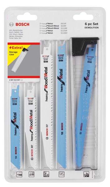 Bosch Set lames scie sauteuse démolition 6 pièces - vue 2