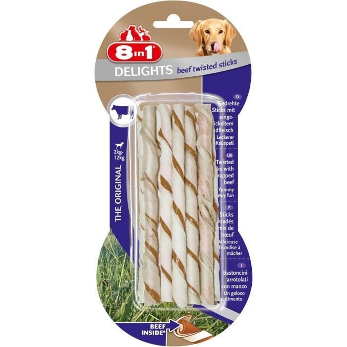 Bâtonnets torsadés Delights au bœuf 10 pcs