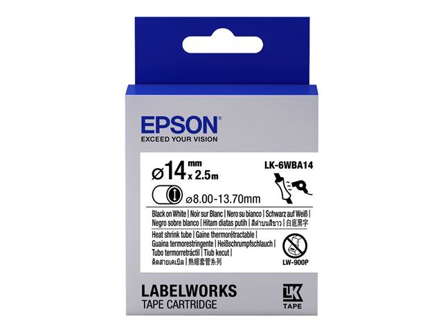 Epson TAPE LK 6WBA14 HST BLK /WHT D - vue 2