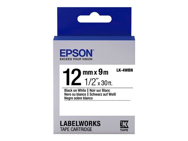 Epson TAPE LK 4WBN STD BLK /WHT 129 - vue 2